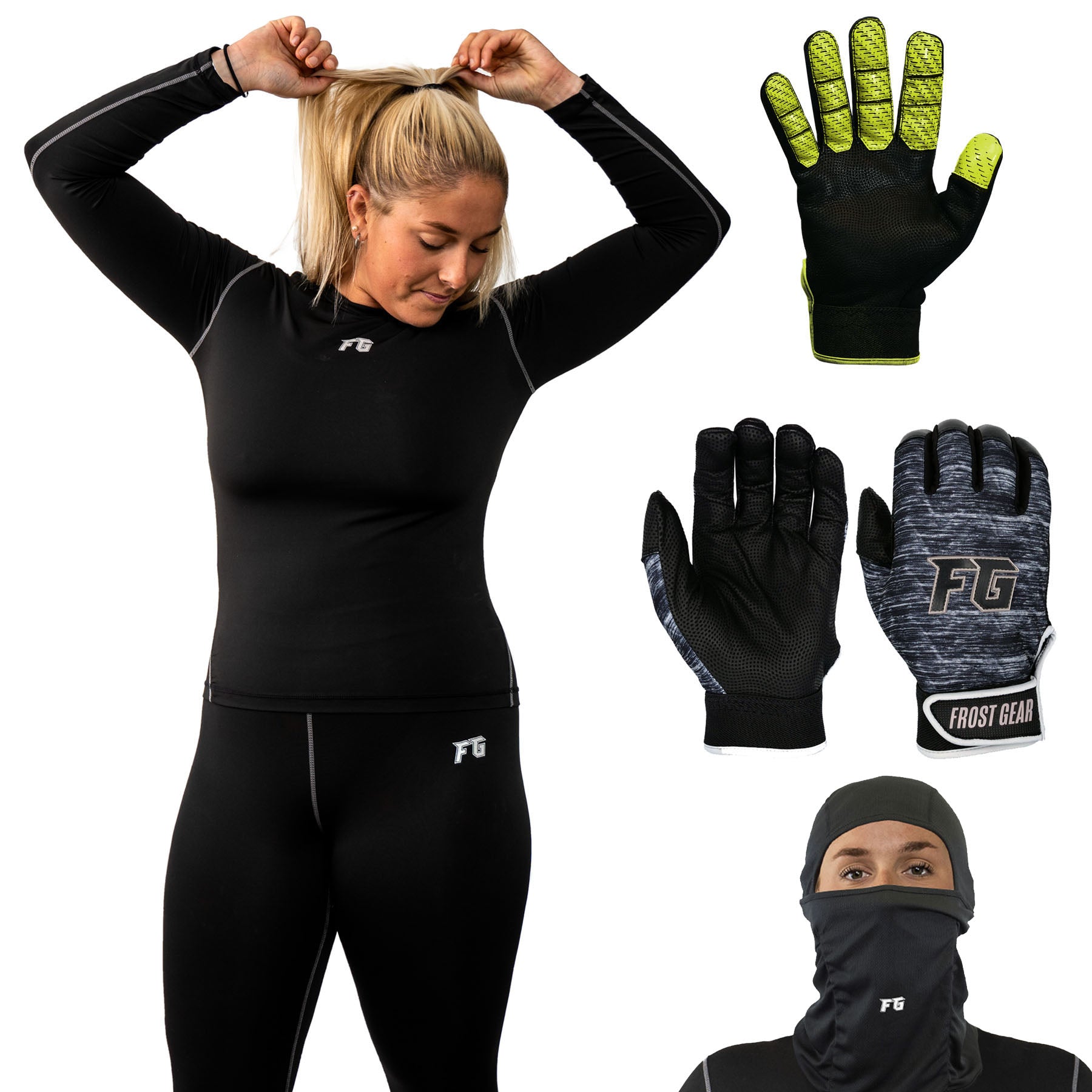 FG Cold Weather Performance Pack with Black Batting Gloves - Adult
