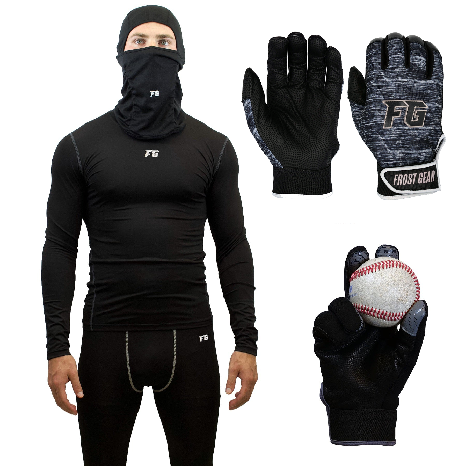 FG Cold Weather Performance Pack with Black Batting Gloves Adult Male